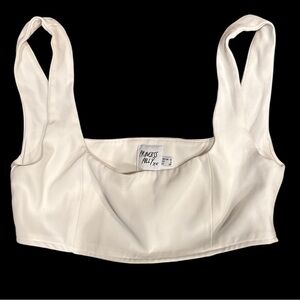 Princess Polly Cream Crop Top